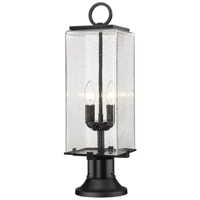 Z-lite Sana By  Black 22.25 Inch 2 Light Outdoor Pier Mounted Fixture