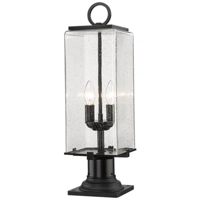 Z-lite Sana By  Black 22.25 Inch 2 Light Outdoor Pier Mounted Fixture