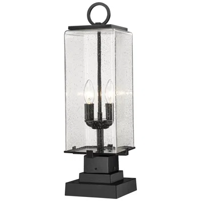 Z-lite Sana By  Black 22.5 Inch 2 Light Outdoor Pier Mounted Fixture