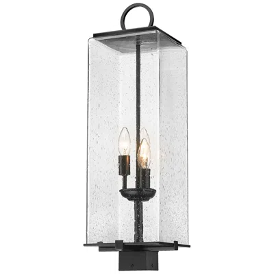 Z-lite Sana By  Black 26.25 Inch 3 Light Outdoor Post Mount Fixture