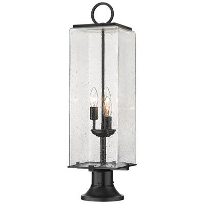 Z-lite Sana By  Black 28.5 Inch 3 Light Outdoor Pier Mounted Fixture