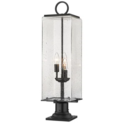 Z-lite Sana By  Black 28.5 Inch 3 Light Outdoor Pier Mounted Fixture