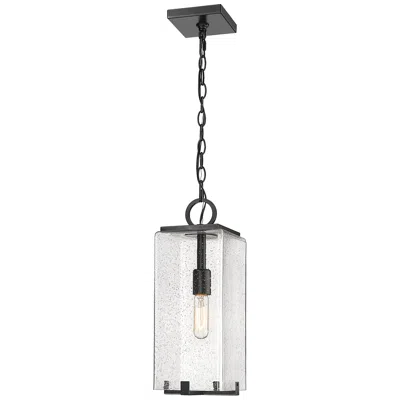 Z-lite Sana By  Black 6.75 Inch 1 Light Outdoor Chain Mount Ceiling Fixture