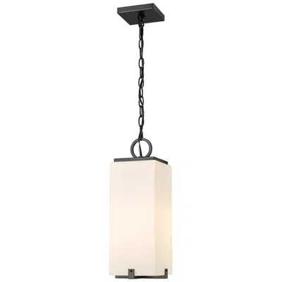 Z-lite Sana By  Black 6.75 Inch 1 Light Outdoor Chain Mount Ceiling Fixture