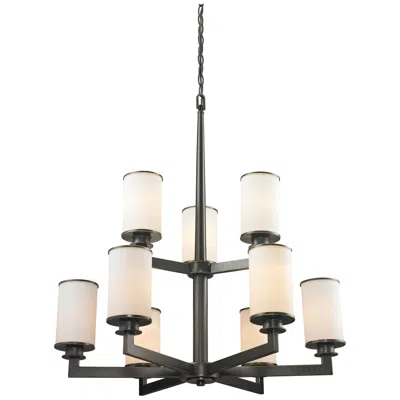 Z-lite Savannah 29" Wide Olde Bronze 9-light Chandelier