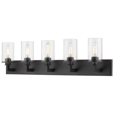 Z-lite Savannah 38 3/4"w Bronze 5-light Vanity Bath Light