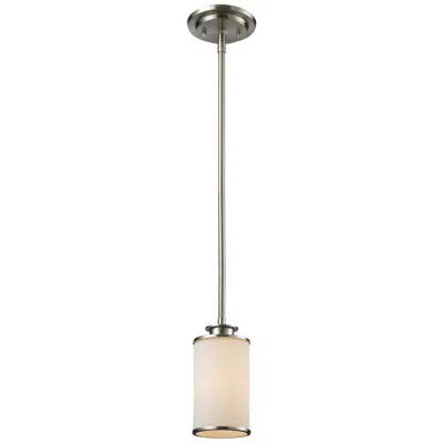 Z-lite Savannah By  Brushed Nickel 1 Light Mini Pendant