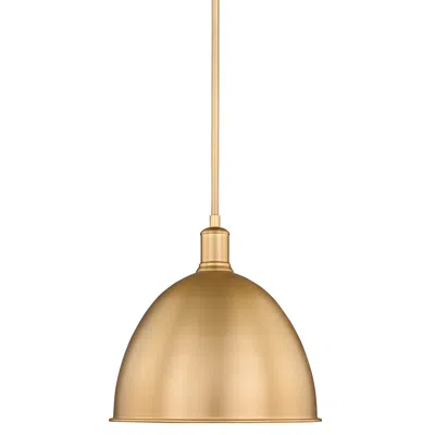 Z-lite Sawyer 12 1/2" Wide Classic Brass Pendant Light