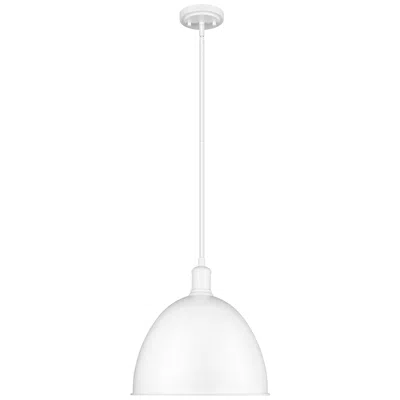 Z-lite Sawyer By  Satin White 12.5 Inch 1 Light Pendant