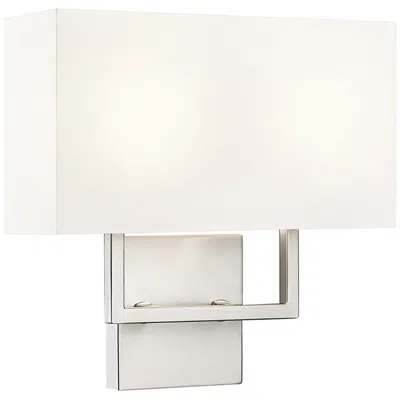 Z-lite Saxon 12" Wide Modern Brushed Nickel 2-light Wall Sconce