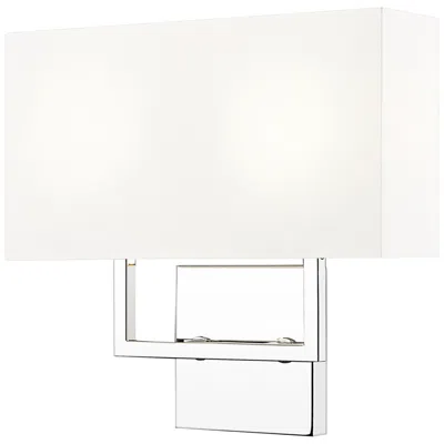 Z-lite Saxon By  Polished Nickel 4 Inch 2 Light Wall Sconce