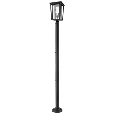 Z-lite Seoul By  Black 93.25 Inch 2 Light Outdoor Post Mounted Fixture