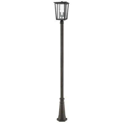 Z-lite Seoul By  Oil Rubbed Bronze 113.5 Inch 2 Light Post Mounted Fixture
