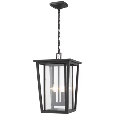 Z-lite Seoul By  Oil Rubbed Bronze 2 Light Outdoor Chain Ceiling Fixture