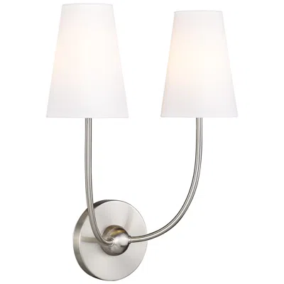 Z-lite Shannon By  Brushed Nickel 2 Light Wall Sconce