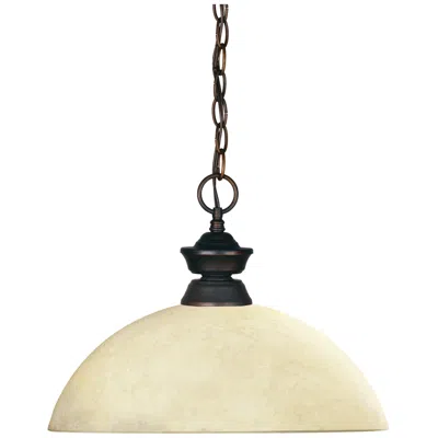 Z-lite Shark 14" Wide Traditional Olde Bronze Bowl Pendant Light