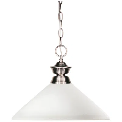 Z-lite Shark By  Brushed Nickel 1 Light Pendant