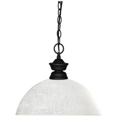 Z-lite Shark By  Matte Black 1 Light Pendant