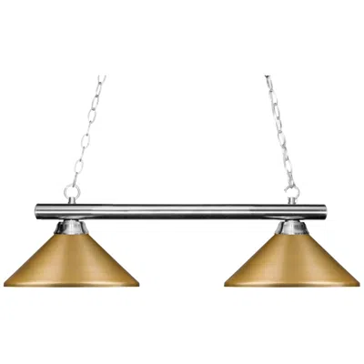Z-lite Sharp Shooter By  Chrome 2 Light Billiard Light