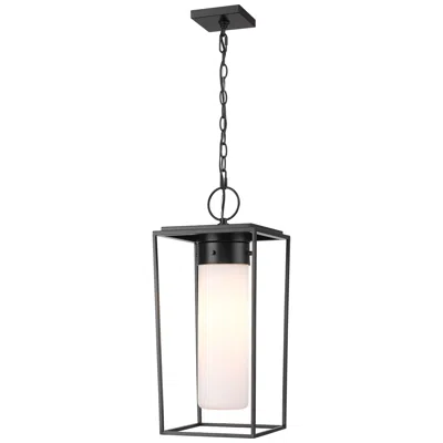 Z-lite Sheridan By  Black 10 Inch 1 Light Outdoor Chain Ceiling Fixture