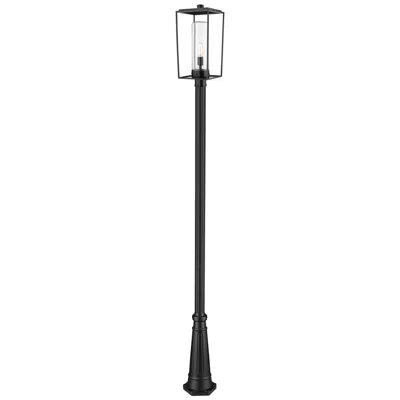 Z-lite Sheridan By  Black 116.5 Inch 1 Light Outdoor Post Mounted Fixture