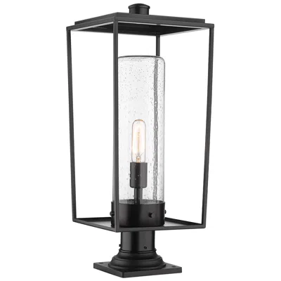 Z-lite Sheridan By  Black 24.5 Inch 1 Light Outdoor Pier Mounted Fixture