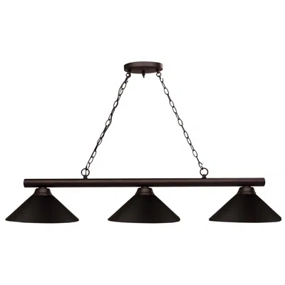 Z-lite Shooter By  Bronze 14 Inch 3 Light Billiard Light