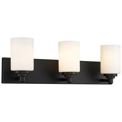 Z-lite Soledad 23" Wide Matte Black 3-light Vanity Bath Light