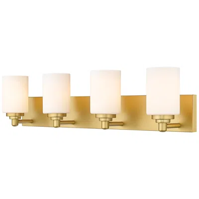 Z-lite Soledad 31 1/2" Wide Brushed Gold 4-light Vanity Bath Light