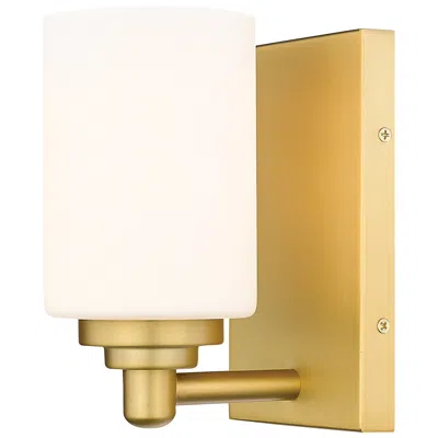 Z-lite Soledad By  Brushed Gold 4.5 Inch 1 Light Wall Sconce