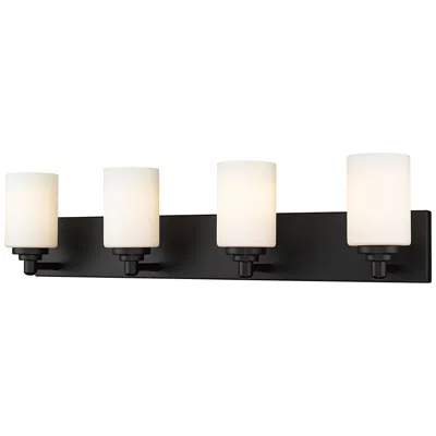Z-lite Soledad By  Matte Black 31.5 Inch 4 Light Vanity