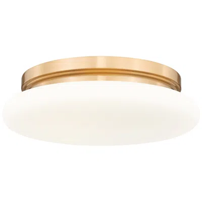 Z-lite Soleil  By  1 Light Flush Mount In Gold