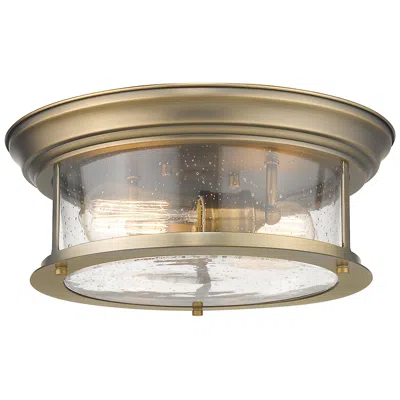 Z-lite Sonna 13 1/2" Wide Heritage Brass Ceiling Light