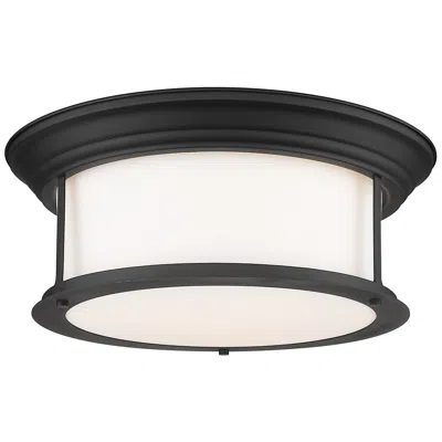 Z-lite Sonna 15 1/2" Wide Matte Black Ceiling Light