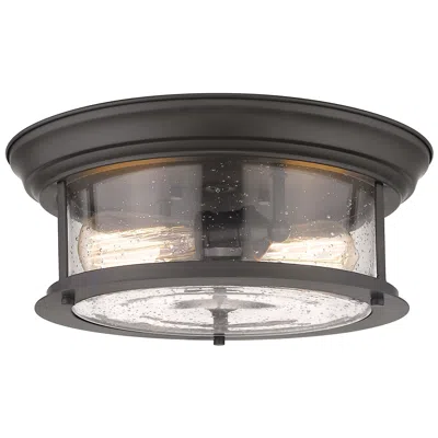 Z-lite Sonna By  Bronze 2 Light Flush Mount