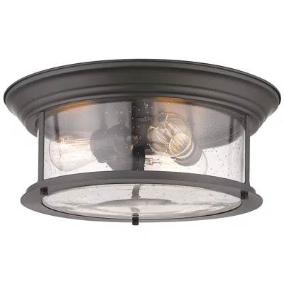 Z-lite Sonna By  Bronze 3 Light Flush Mount