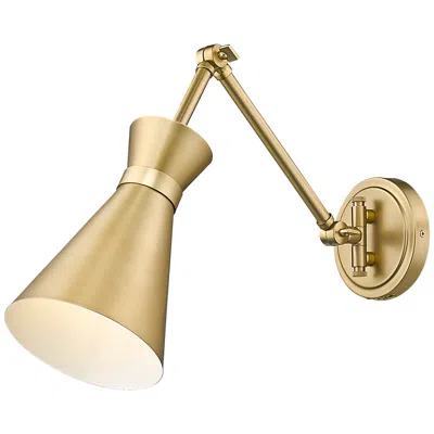 Z-lite Soriano 6 1/4" High Modern Gold Adjustable Wall Sconce