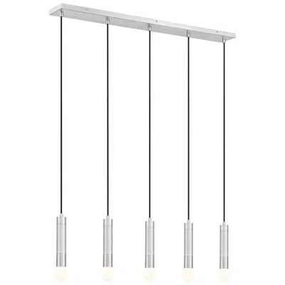 Z-lite Stari By  Brushed Nickel 5 Light Linear Chandelier
