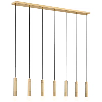 Z-lite Stari By  Modern Gold 7 Light Linear Chandelier