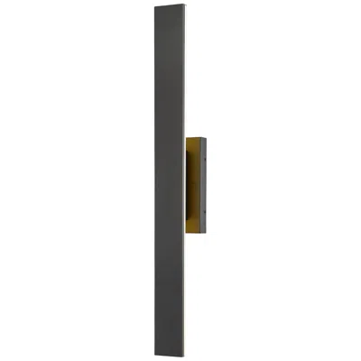 Z-lite Stylet 36"h Black Center Backplate Led Outdoor Wall Light