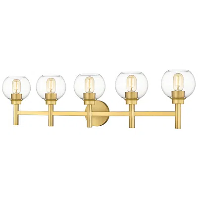 Z-lite Sutton 39 1/2" Wide Brushed Gold 5-light Vanity Bath Light