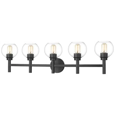 Z-lite Sutton By  Matte Black 39.5 Inch 5 Light Vanity