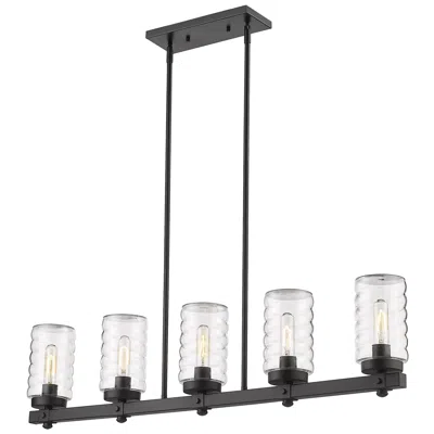 Z-lite Tahoe By  Matte Black 42 Inch 5 Light Outdoor Linear
