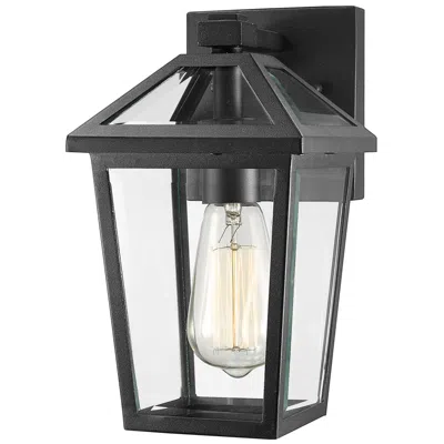 Z-lite Talbot 10 3/4" High Black Outdoor Wall Light