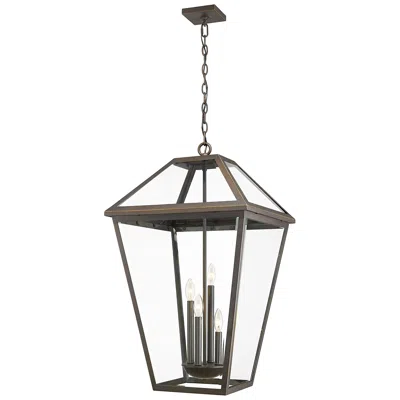 Z-lite Talbot 32 1/4" High Bronze 4-light Outdoor Hanging Light