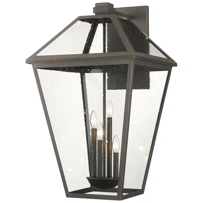 Z-lite Talbot 33" High Oil-rubbed Bronze 4-light Outdoor Wall Light