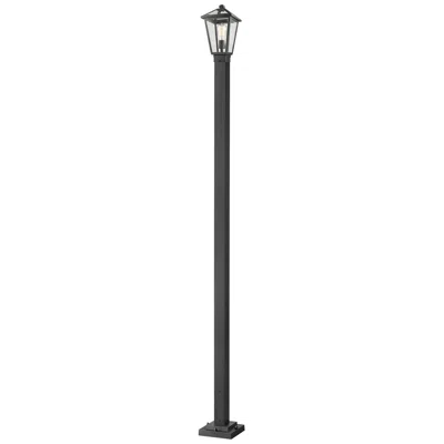 Z-lite Talbot By  Black 110 Inch 1 Light Outdoor Post Mounted Fixture