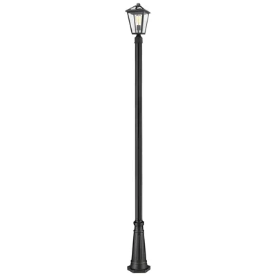 Z-lite Talbot By  Black 110.25 Inch 1 Light Outdoor Post Mounted Fixture