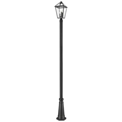 Z-lite Talbot By  Black 113.75 Inch 3 Light Outdoor Post Mounted Fixture