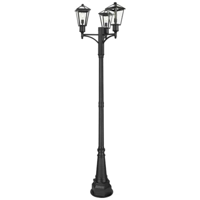 Z-lite Talbot By  Black 27.5 Inch 1 Light Outdoor Post Mount Fixture